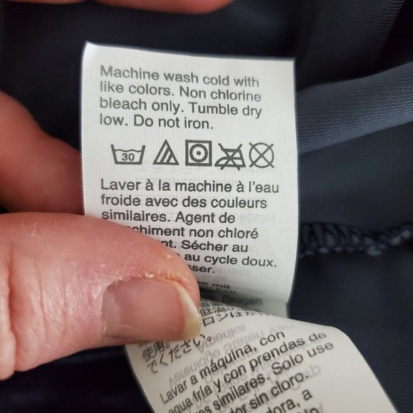 Madewell Womens Blue Velour Blouse Size M Long Sleeve Pullover Stretch Casual - Picture 5 of 9